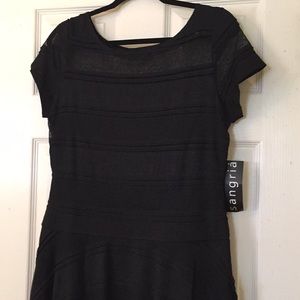 SANGRIA Black fit & flare dress